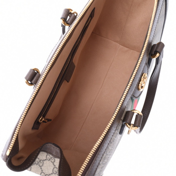 Gucci Ophidia GG Tote Bag Supreme Greige Leather - Picture 7 of 9